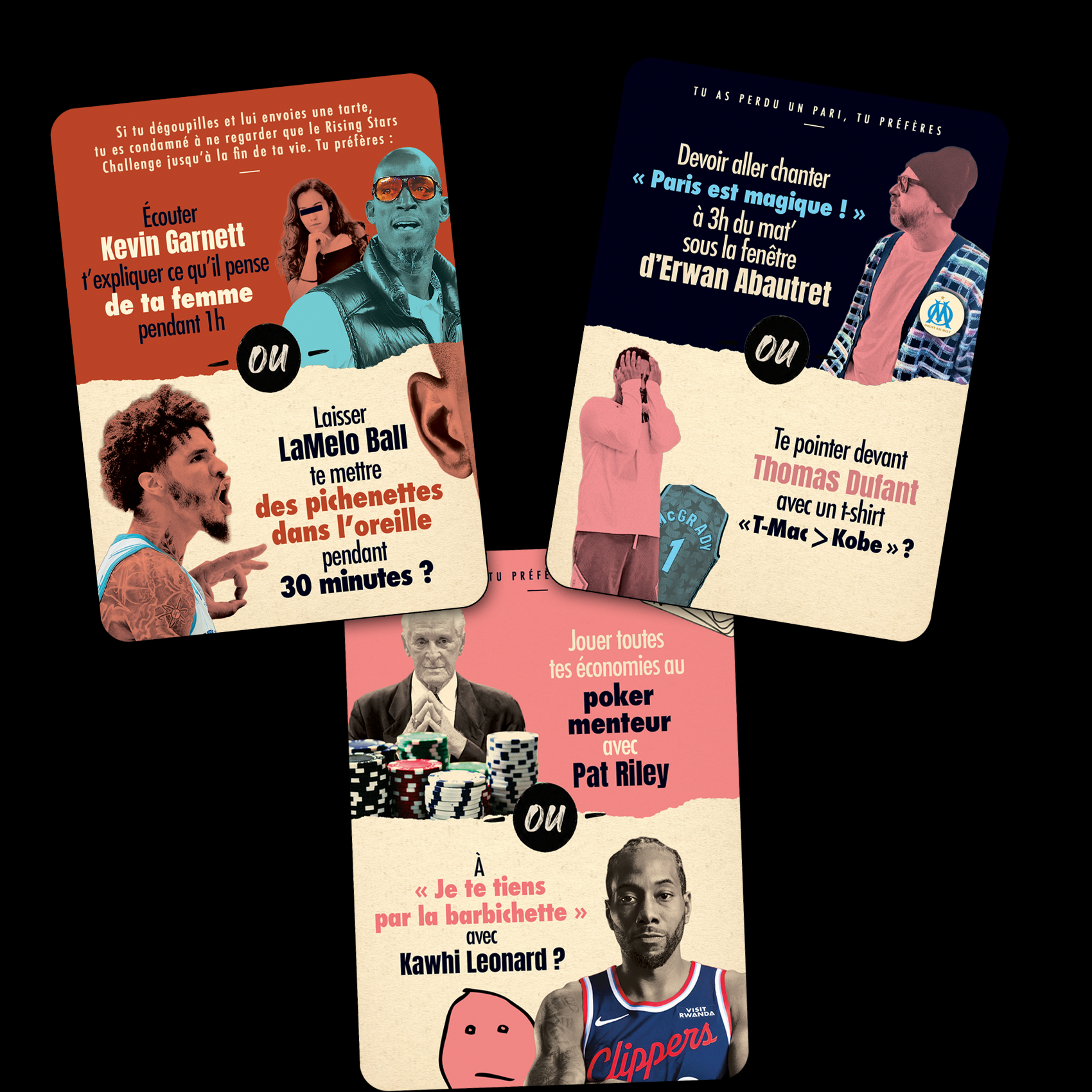 Jeu "Tu préfères" - 110 questions basket impossibles à trancher (prévente)