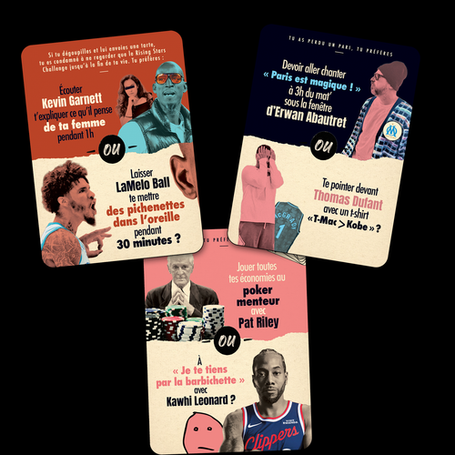 Jeu "Tu préfères" - 110 questions basket impossibles à trancher (prévente)